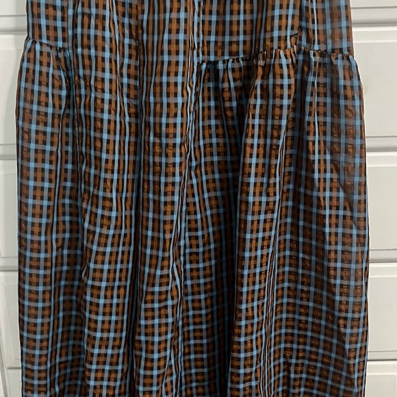 Halara High Waisted Pocket Wide Leg Flowy Plaid Casual Pants - Picture 2 of 5